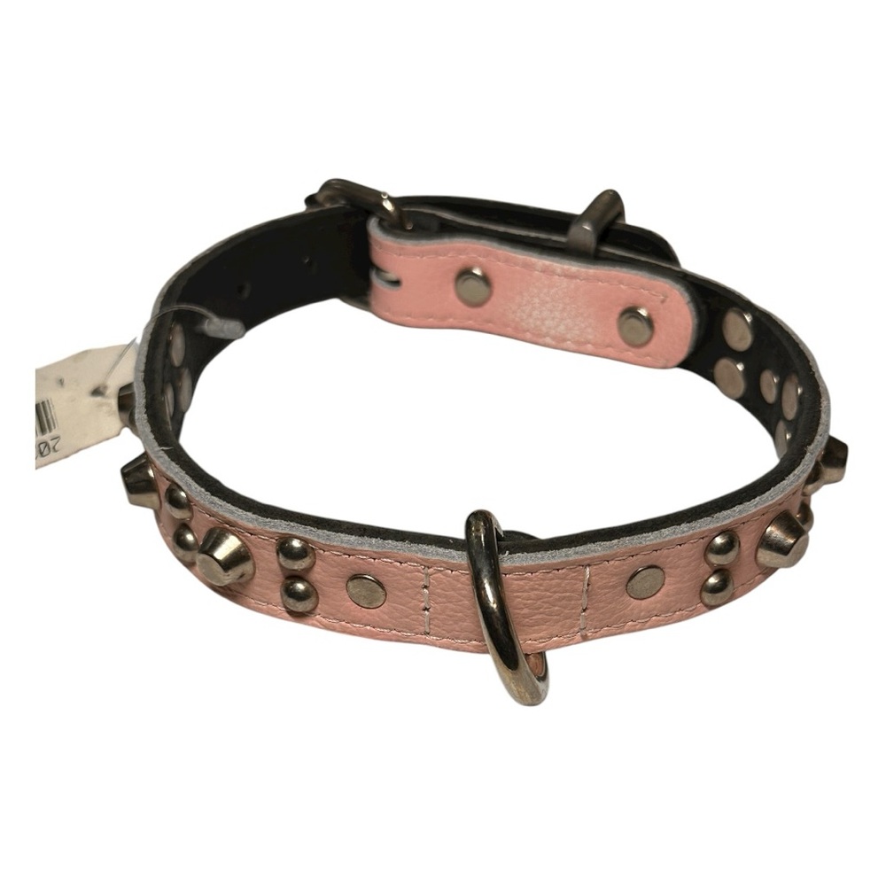 Stephi Canada Prestige Collection Pink Studded Dog Collar (16”) (NWT)
